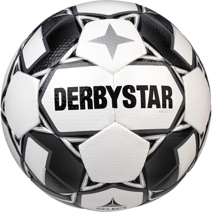 Футбольний м'яч Derbystar Apus TT V20 розмір 5 біло-чорний