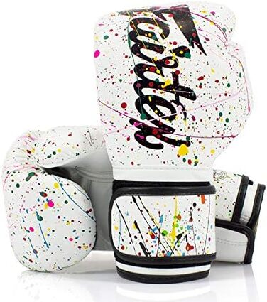 Рукавички Fairtex Муай Тай The Painter біло-чорні BGV14PT 340г