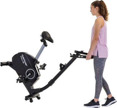 Велотренажер Tunturi FitCycle 50i/70i з LCD монітором Ергометр з додатком (Tunturi Routes & Zwift) Домашній тренажерний велосипед на 32 кроки, датчик серцевого ритму, вантажопідйомність 150 кг Tunturi Fitcycle 70i