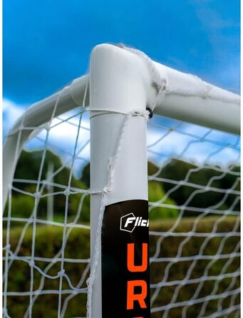 Футбольні ворота Football Flick Ultimate всепогодні, uPVC, з УФ-захистом, товщина стійок 70 мм, інтегрована система фіксації, посилені кути, розміри 6x4, 8x4, 8x6, 12x6