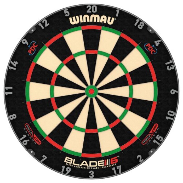 Сталева дошка для дартсу Winmau 'Blade 6 Triple Core Carbon'