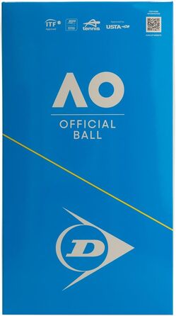 Тенісні м'ячі DUNLOP Australian Open для ґрунту, хардкорту та трави, 2 набори по 4 шт.