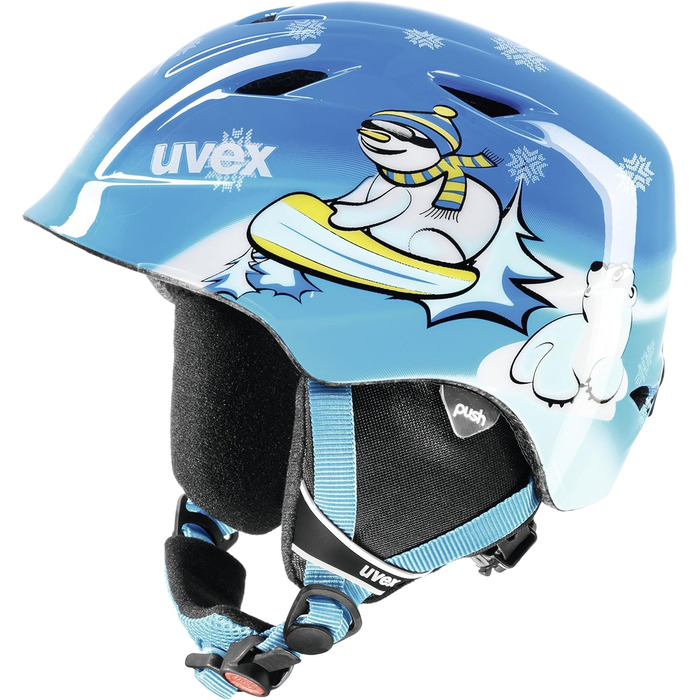 Лижний шолом Uvex Kids Airwing 2 (XXS/XXXS (48-52 см), Синій Сніговик)