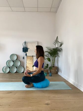 Сенсорна подушка для медитації сови Zafu Yoga Cushion оксамит 100 м'який оксамит гречана оболонка наповнювач кругла висота сидіння 18 см 35 лаванда лаванда