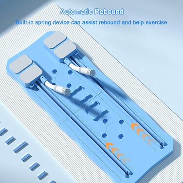 Дошка для пілатесу LCBDYLR, тренажер для живота 5-в-1, багатоцільова, складна, дошка для реформування пілатесу для дому, синя