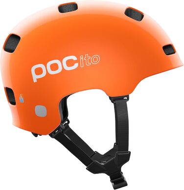 Дитячий велосипедний шолом POC POCito Crane MIPS з ротаційним захистом, флуоресцентними кольорами та підвищеною видимістю