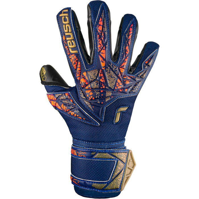 Рукавички Reusch Attrakt Gold X Jr (р. 5.5, синьо-золото-чорні)