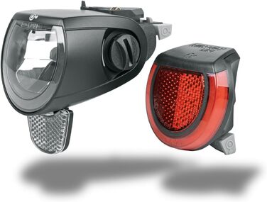Світлодіодний комплект освітлення MonkeyLink SkyeLight 60 Люкс для електровелосипедів з BlueDoc, чорний