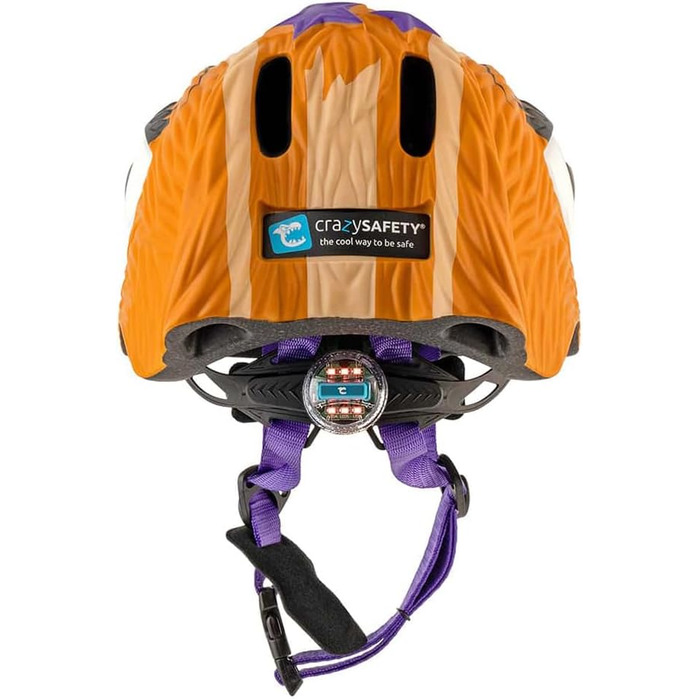 Дитячий велосипедний шолом Crazy Safety, 3D тварина, 49-55 см, для дітей 2-7 років, легкий, регульований, для велосипеда, скейтборда, самоката, роликів, оранжевий тигр або бурий бурундук