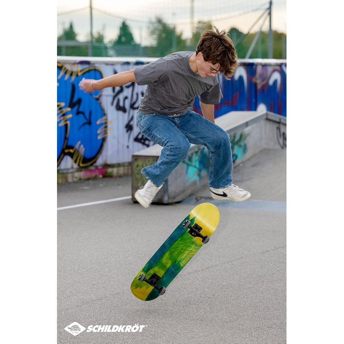 Скейтборд SCHILDKRT BIGFLIP 31 Splash, 7-шаровий, ABEC9 Stock