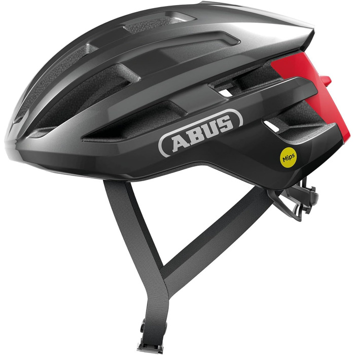 Велосипедний шолом ABUS PowerDome MIPS для дорослих, легкий, із вентиляцією, захистом від ударів, для шосейного велоспорту, Італія