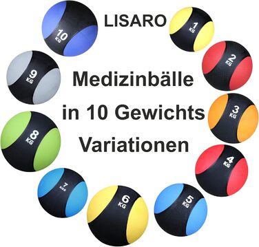 М'яч медичний Lisaro 5кг Студійний Тренування & нарощування м'язів