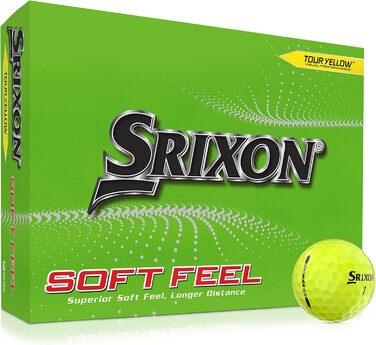 М'ячі для гольфу Srixon Soft Feel13 коротка відстань, низька компресія, 12 шт.