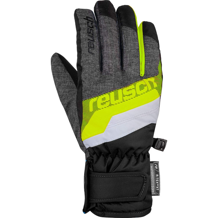 Рукавички Reusch Kids Dario R-tex Xt (чорний/жовтий, розмір 5)