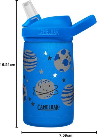 Пляшка дитяча вакуумна CAMELBAK Eddy 350 мл (Space Smiles)