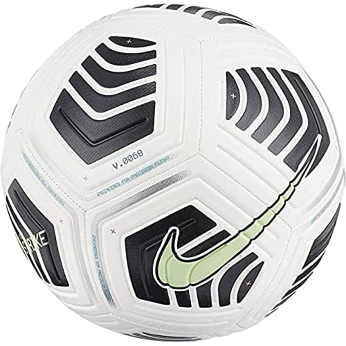 Футбольний м'яч Nike Strike DB7853, білий/чорний/лайм, розмір 5