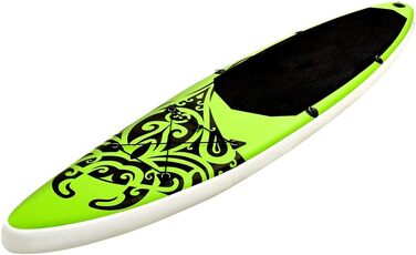 Надувна SUP дошка vidaXL 366x76x15 см, комплект, зелена