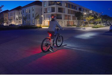 Світлодіодний комплект освітлення для велосипеда FISCHER Twin з 360° підсвіткою для підвищеної видимості та безпеки, передня фара