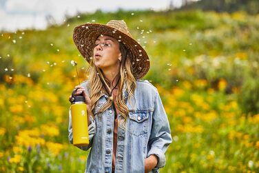 Термобутилка Hydro Flask 1134 мл, нержавіюча сталь, вакуумна ізоляція, широка горловина, герметична кришка, колір Nebel