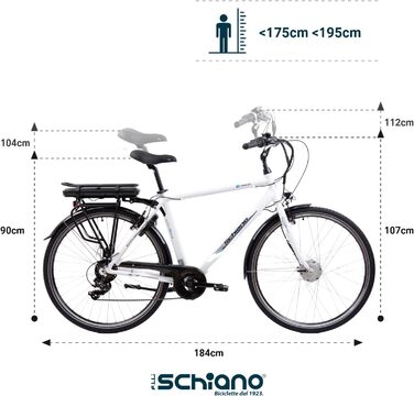 Електровелосипед  E-Bike Pedelec 28" 36В, з багажником, 25 км/год