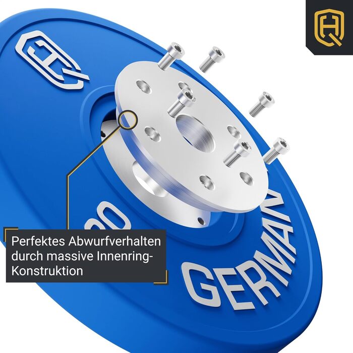 Бампер HQ Germany Competition 50 мм, IWF, набір 100 кг (2x5-20 кг)