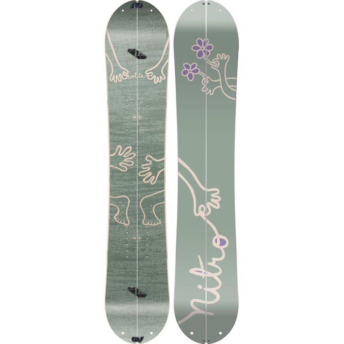 Сноуборд Nitro Women's Volta Board'23 All Mountain Freeride Directional Splitboard (145, багатокольоровий)