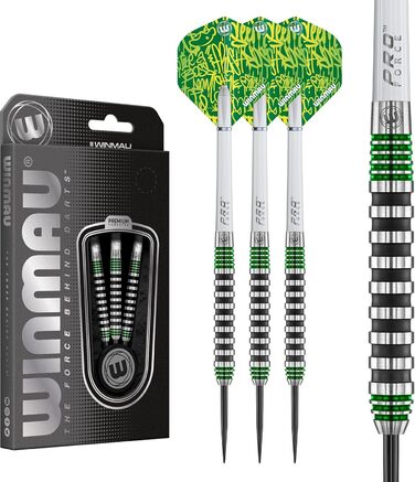 Дротики WINMAU Advance 500 з крилами та стеблами, 22G, зелений