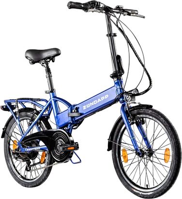 Електровелосипед  складаний Pedelec 6-швидкісний 150-180 см синій, 101 E-Bike 20