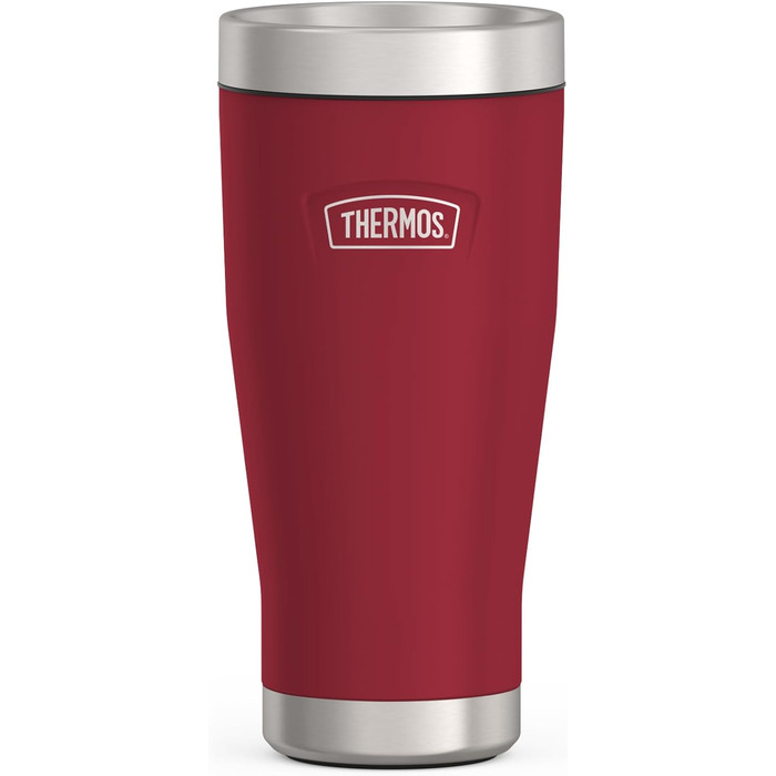 Термокружка Thermos ICON 470 мл, червона, нержавіюча сталь, ізольована, для кави, тримає тепло 7 годин, холод 22 години, герметична, BPA-free, можна мити в посудомийці
